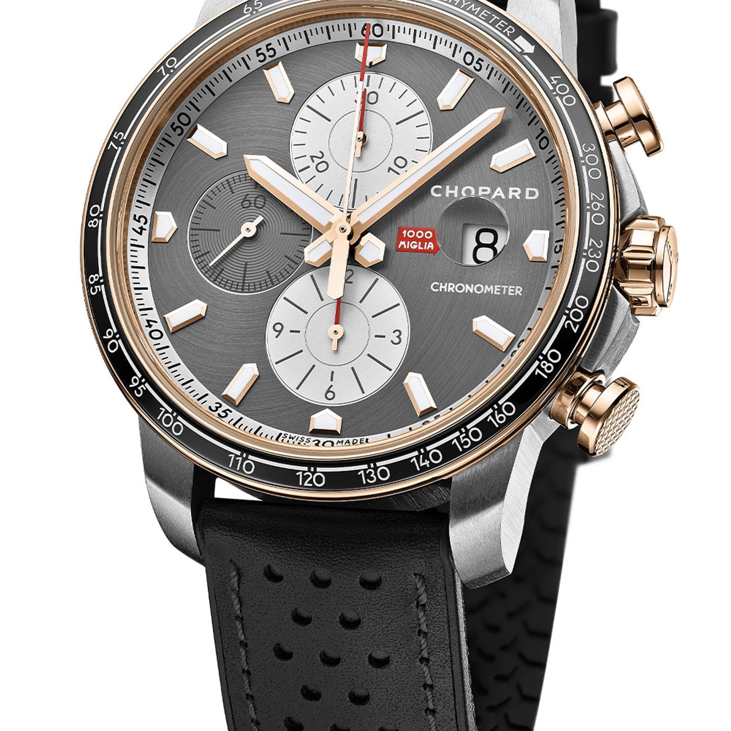 Chopard Mille Miglia 168571-6003 (2024) - Grijs wijzerplaat 44mm Goud/Staal (3/3)