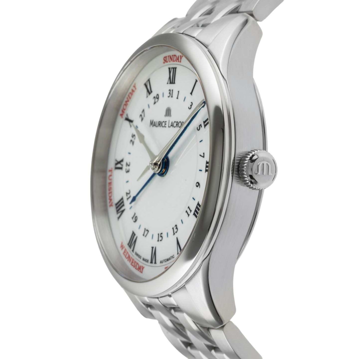 Maurice Lacroix Masterpiece Cinq Aiguilles MP6507-SS001-310 (Onbekend (willekeurig serienummer)) - Zwart wijzerplaat 40mm Staal (6/8)