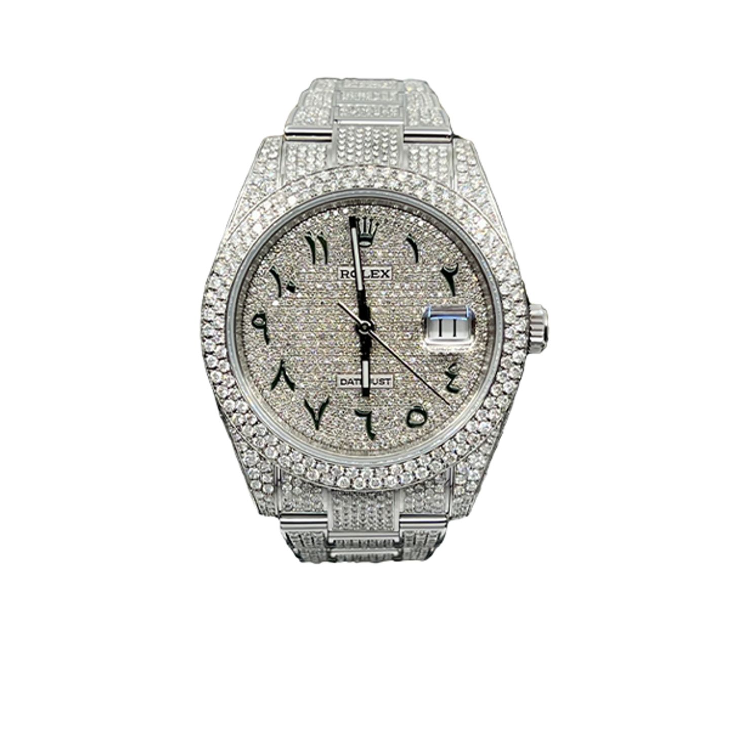 Rolex Datejust 41 126300 (2021) - Diamant wijzerplaat 41mm Staal (1/8)