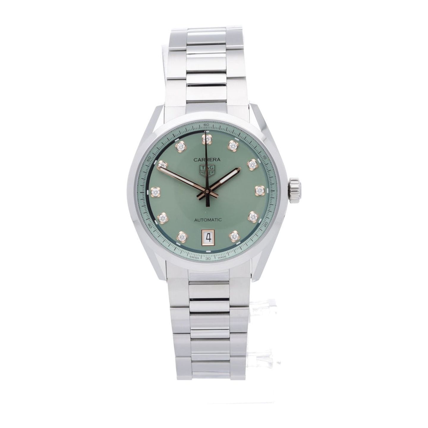 TAG Heuer Carrera Lady WBN2317.BA0001 (2025) - Green dial 36 mm Steel case (1/7)