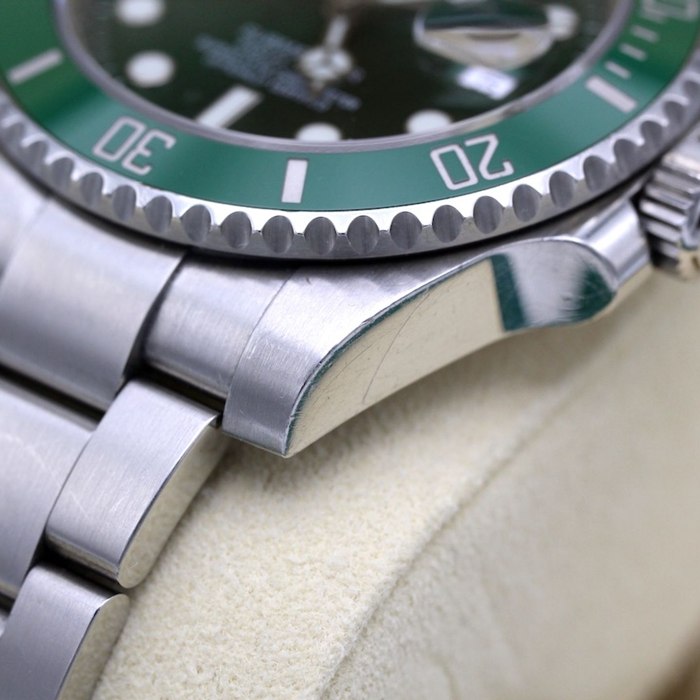 Rolex Submariner Date 116610LV (2014) - Green dial 40 mm Steel case (8/8)