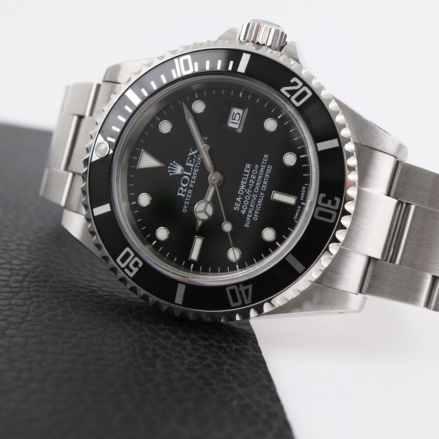 Rolex Sea-Dweller 4000 16600 (2004) - Zwart wijzerplaat 40mm Staal (3/8)
