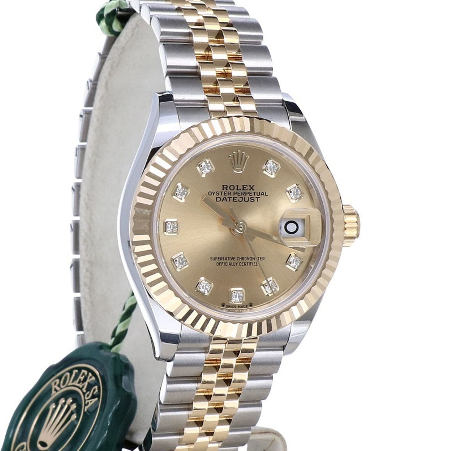 Rolex Lady-Datejust 279173 (2023) - Champagne dial 28 mm Gold/Steel case (4/7)