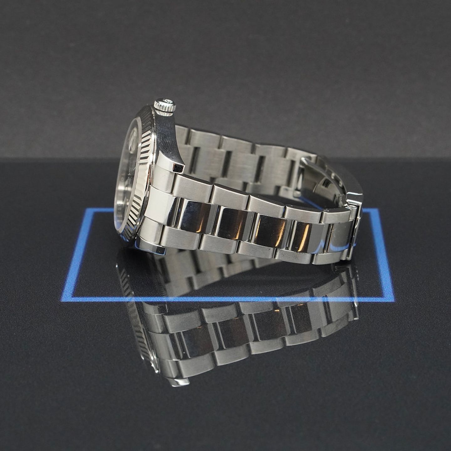 Rolex Datejust II 116334 (2011) - Blue dial 41 mm Steel case (7/8)