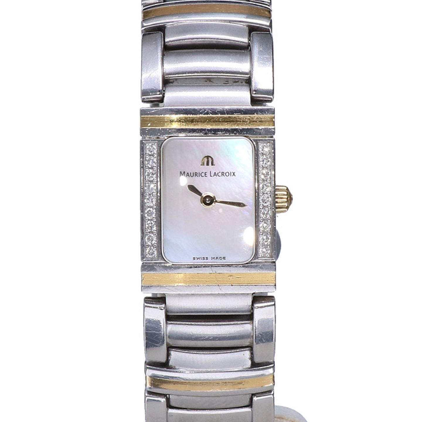 Maurice Lacroix Miros 32823 (2002) - Pearl dial 16 mm Steel case (3/6)
