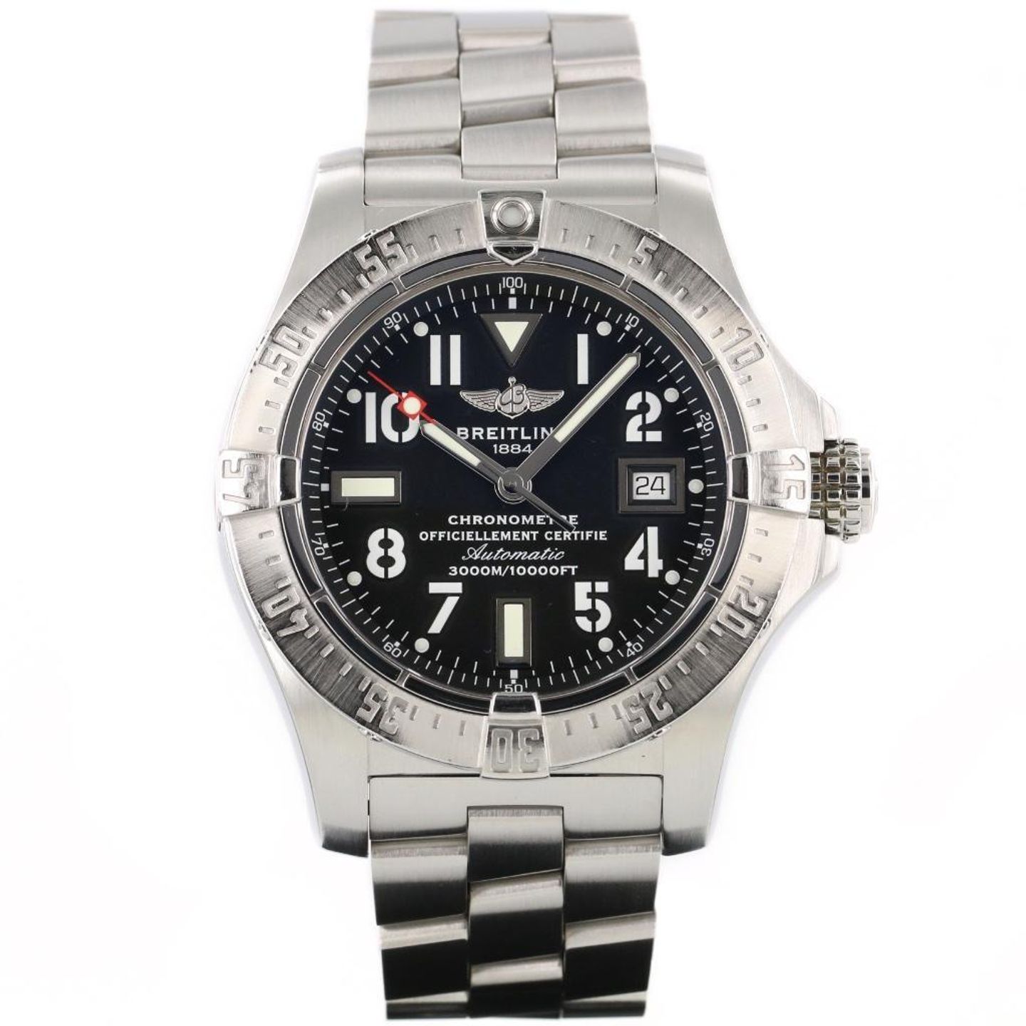 Breitling Avenger Seawolf A1733010.B906 (2013) - Black dial 45 mm Steel case (2/8)