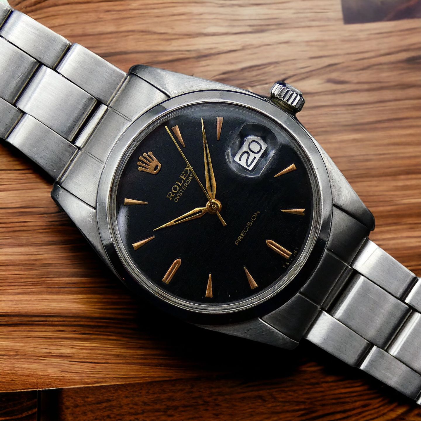 Rolex Oyster Precision 6494 (1960) - Black dial 34 mm Steel case (1/4)