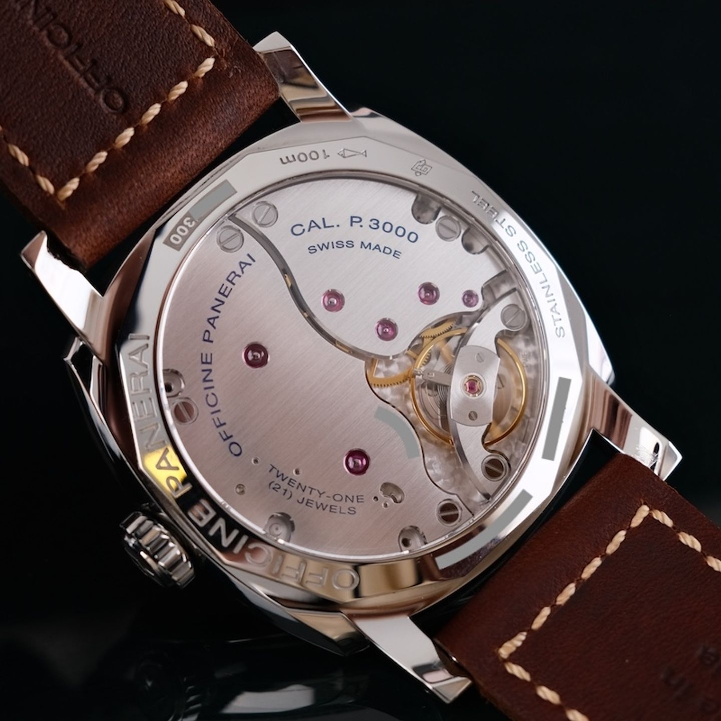 Panerai Radiomir 1940 3 Days PAM00736 (2017) - Groen wijzerplaat 47mm Staal (2/8)