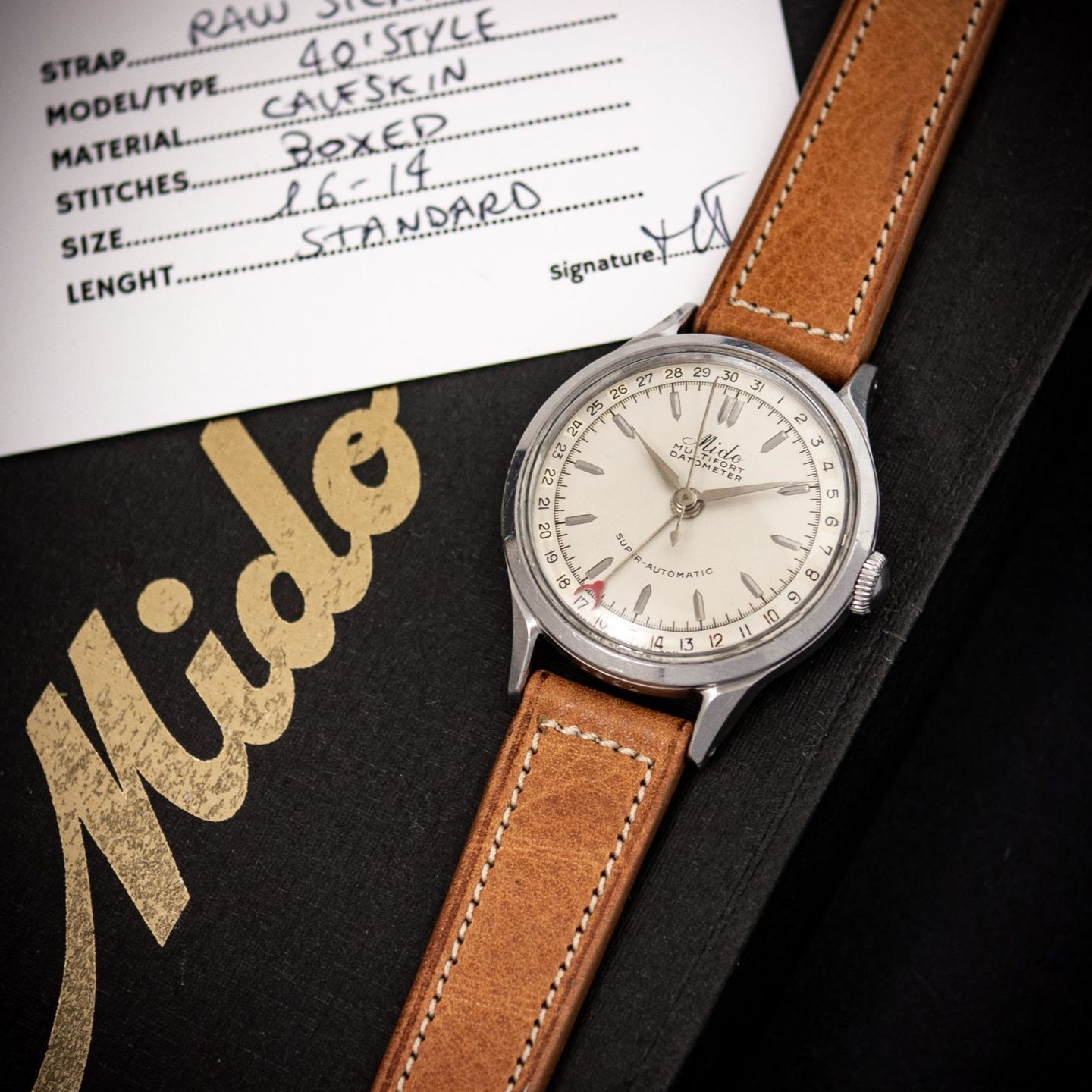 Mido Multifort Unknown (1953) - Zilver wijzerplaat 34mm Staal (6/8)