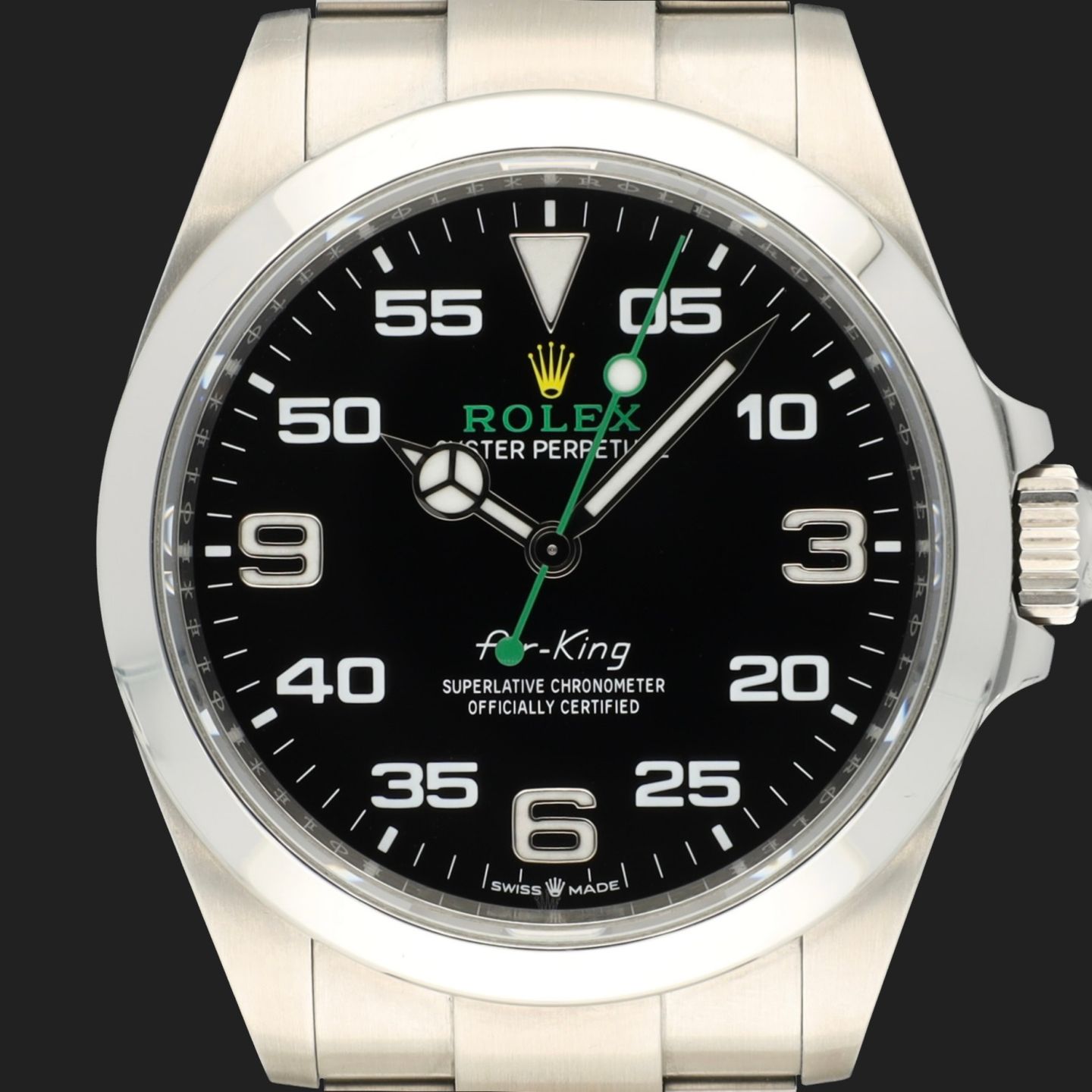 Rolex Air-King 126900 (2022) - Zwart wijzerplaat 40mm Staal (2/8)