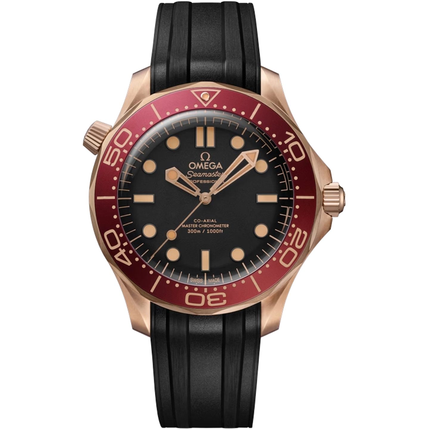 Omega Seamaster Diver 300 M 210.92.42.20.01.003 (2025) - Zwart wijzerplaat 42mm Roségoud (1/1)