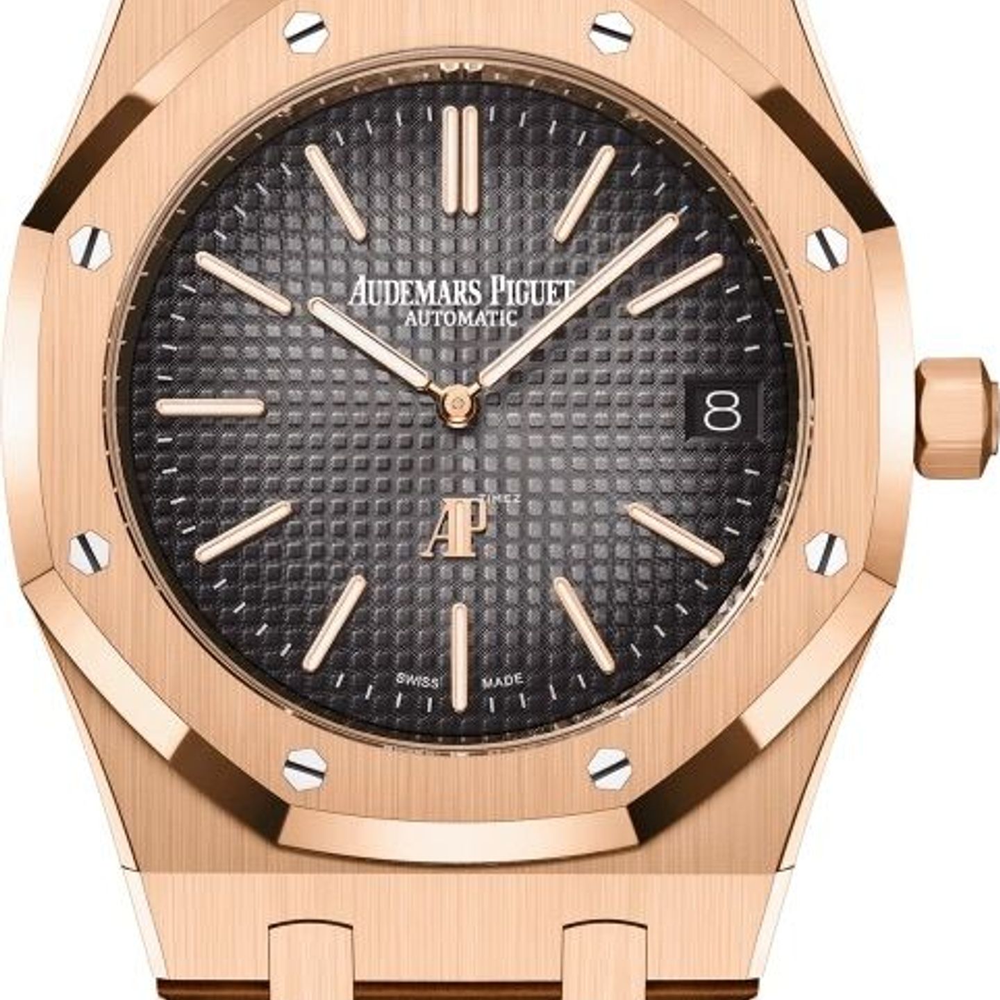 Audemars Piguet Royal Oak Jumbo 16202OR.OO.1240OR.02 (2024) - Zwart wijzerplaat 39mm Roségoud (1/1)