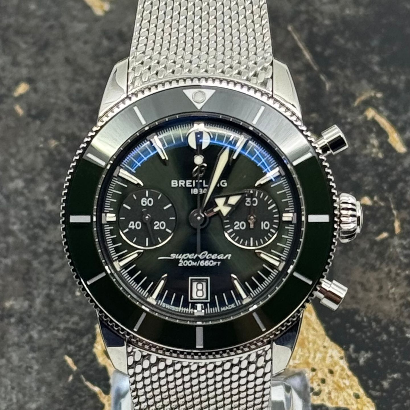 Breitling Superocean Heritage 42 AB0156361L1A1 (2025) - Groen wijzerplaat 44mm Staal (2/8)