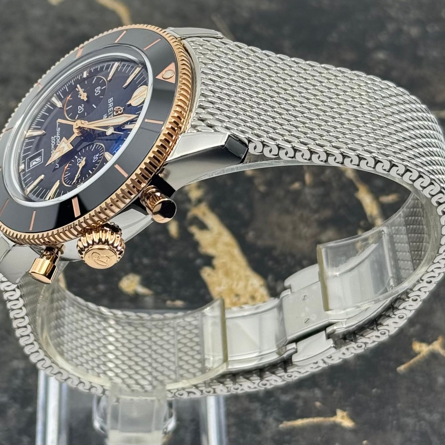 Breitling Superocean Heritage 42 UB0156H11B1A1 (2025) - Zwart wijzerplaat 42mm Goud/Staal (7/8)
