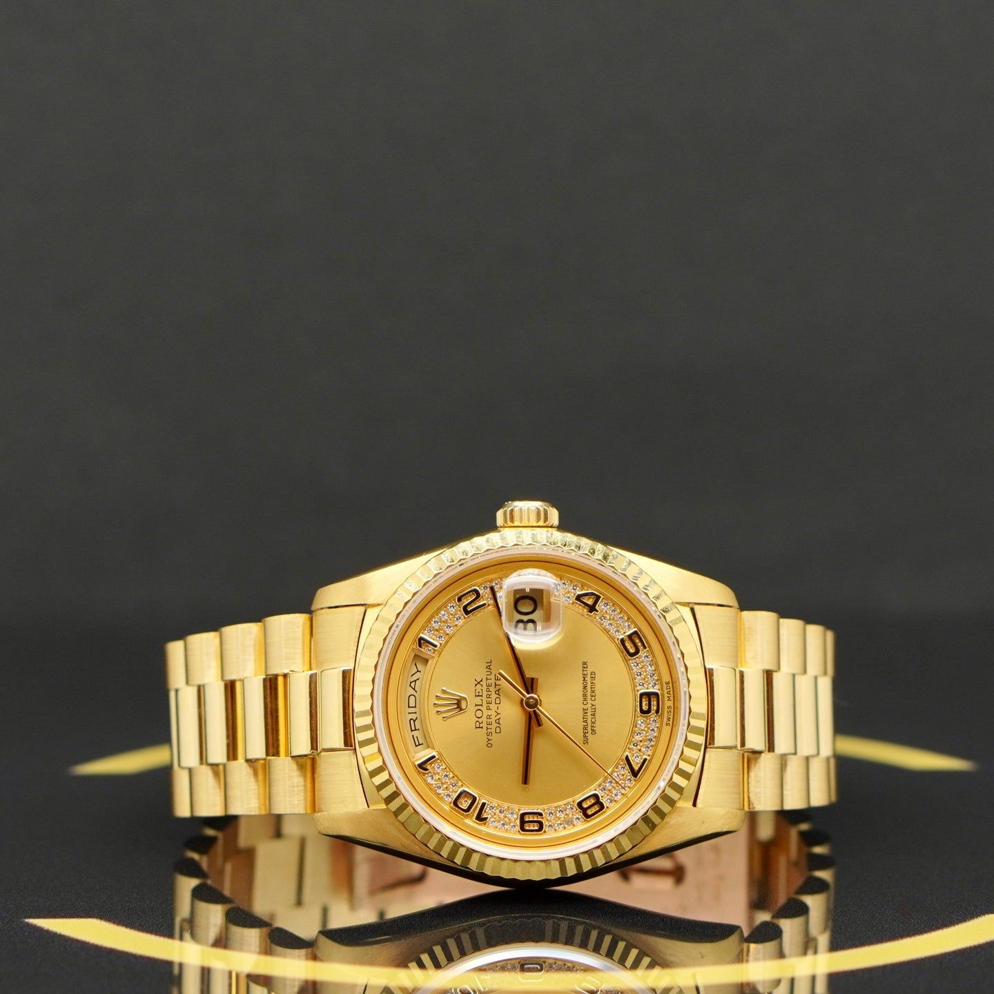 Rolex Day-Date 36 18238 (1989) - Goud wijzerplaat 36mm Geelgoud (4/7)