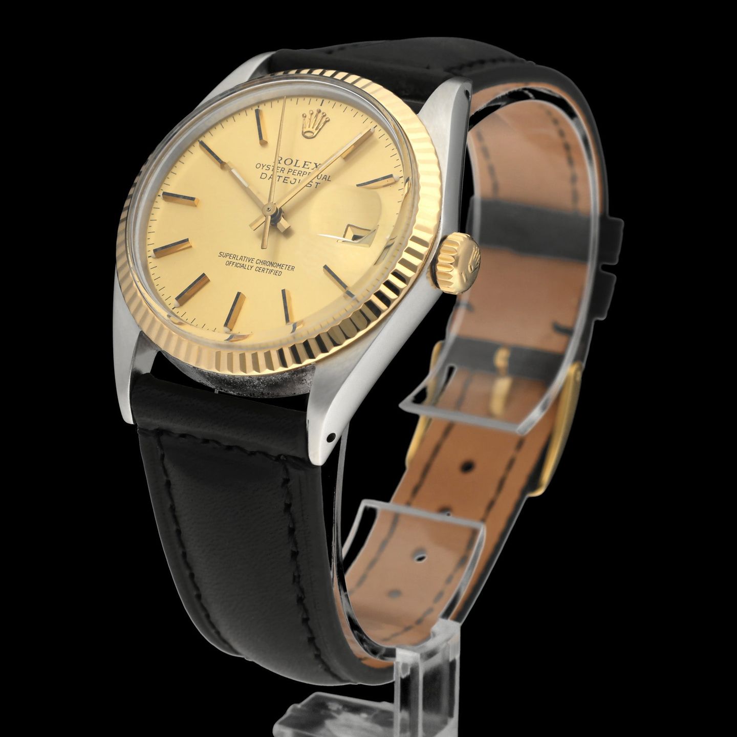 Rolex Datejust 36 16013 (1979) - Champagne wijzerplaat 36mm Goud/Staal (4/7)