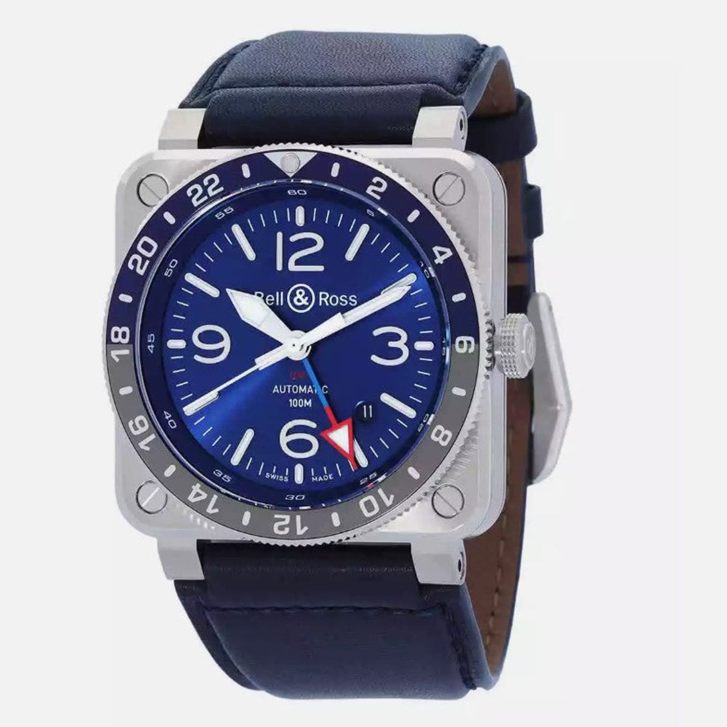 Bell & Ross BR 03 BR0393-BLU-ST/SCA (2025) - Blue dial 43 mm Steel case (1/1)