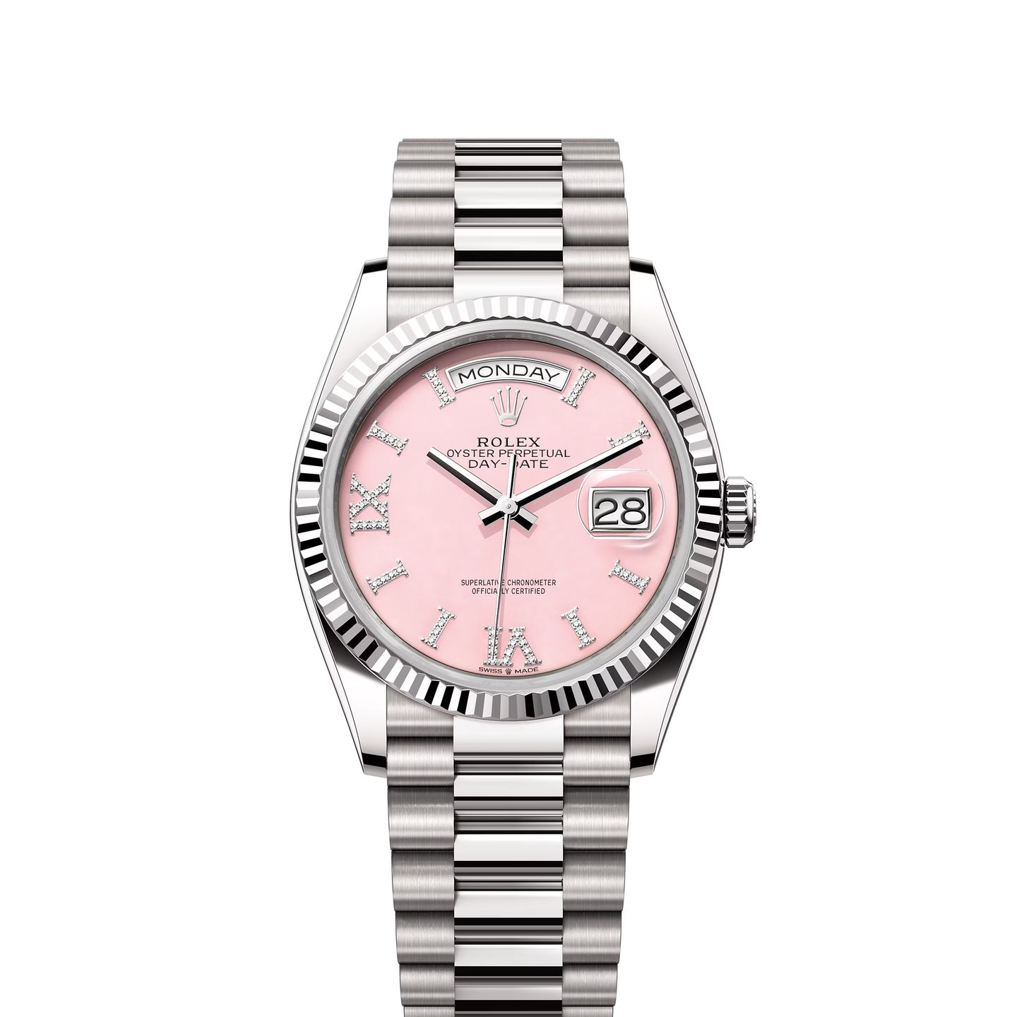 Rolex Day-Date 36 128239 (2024) - Pink dial 36 mm White Gold case (1/1)