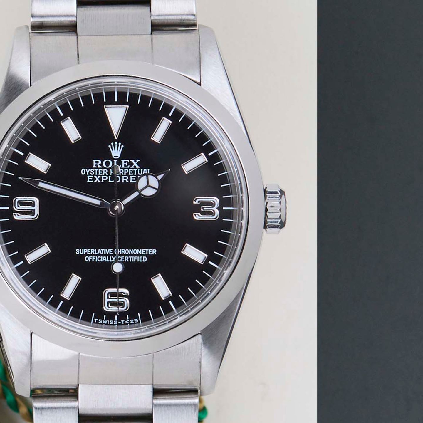 Rolex Explorer 14270 (1998) - Zwart wijzerplaat 36mm Staal (5/8)