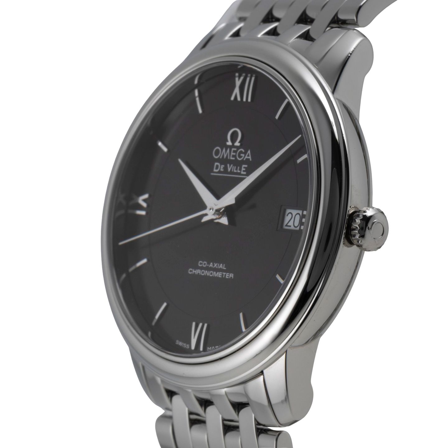 Omega De Ville Prestige 424.10.37.20.01.001 (Unknown (random serial)) - Black dial 37 mm Steel case (6/8)