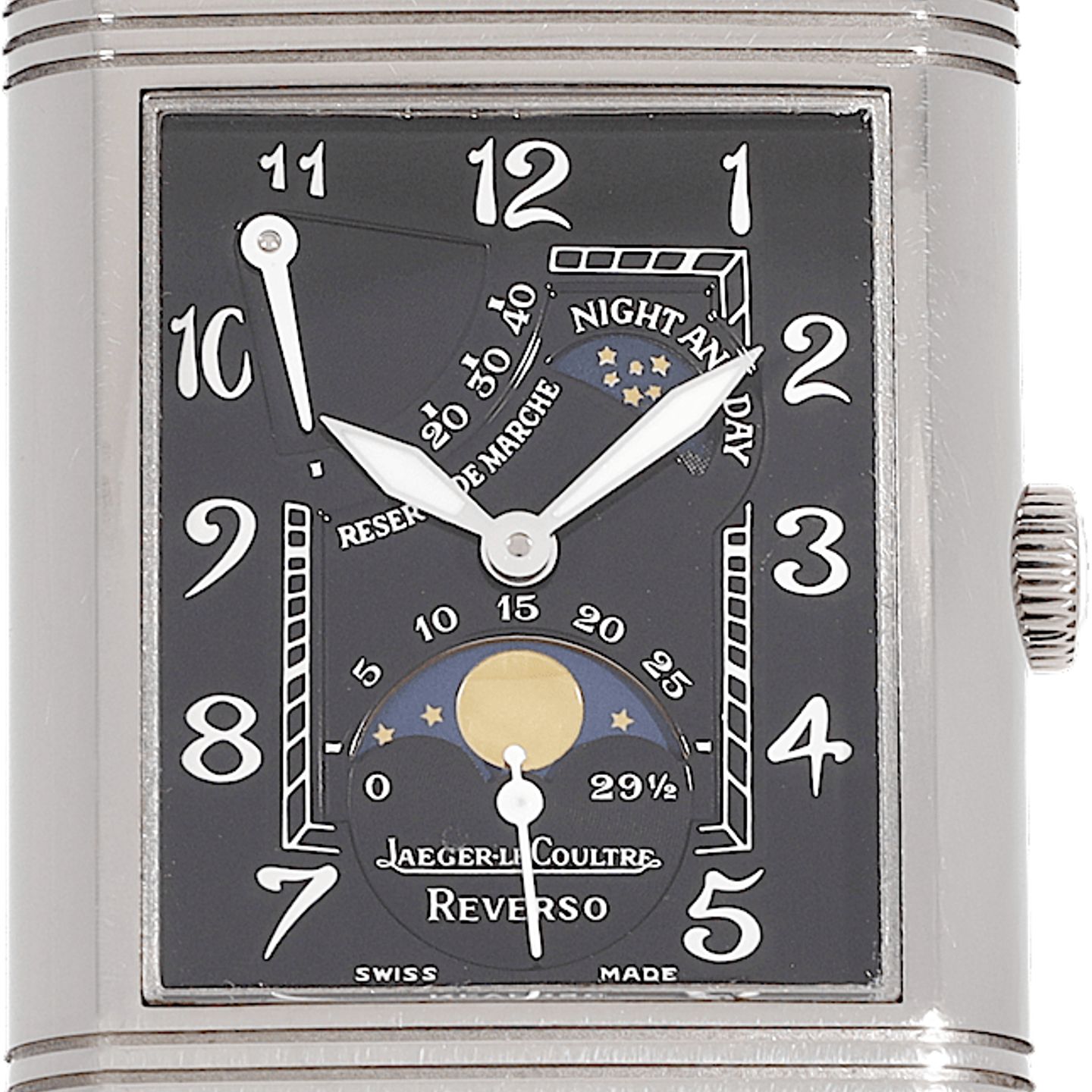 Jaeger-LeCoultre Reverso 270.3.63 (2003) - Black dial 26 mm White Gold case (1/3)