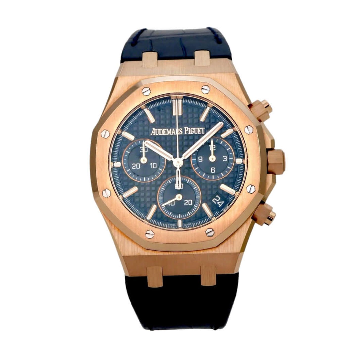 Audemars Piguet Royal Oak Chronograph 26240OR.OO.D315CR.02 (2023) - Blue dial 41 mm Rose Gold case (2/8)
