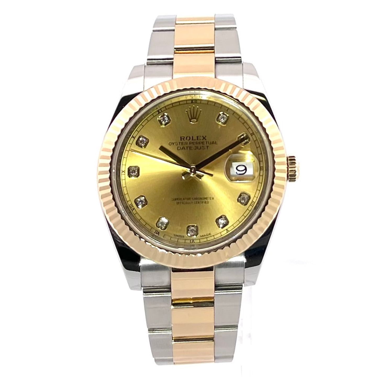 Rolex Datejust 41 126333 (2018) - Champagne wijzerplaat 41mm Goud/Staal (1/7)