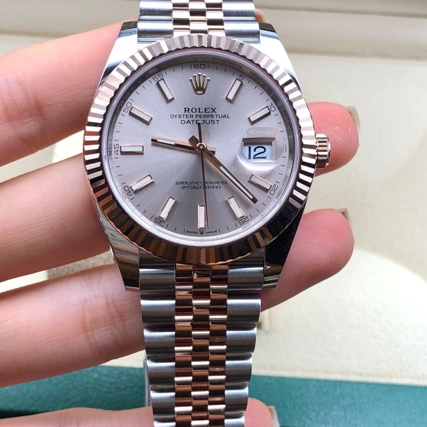 Rolex Datejust 41 126331 (2022) - Pink dial 41 mm Steel case (5/8)