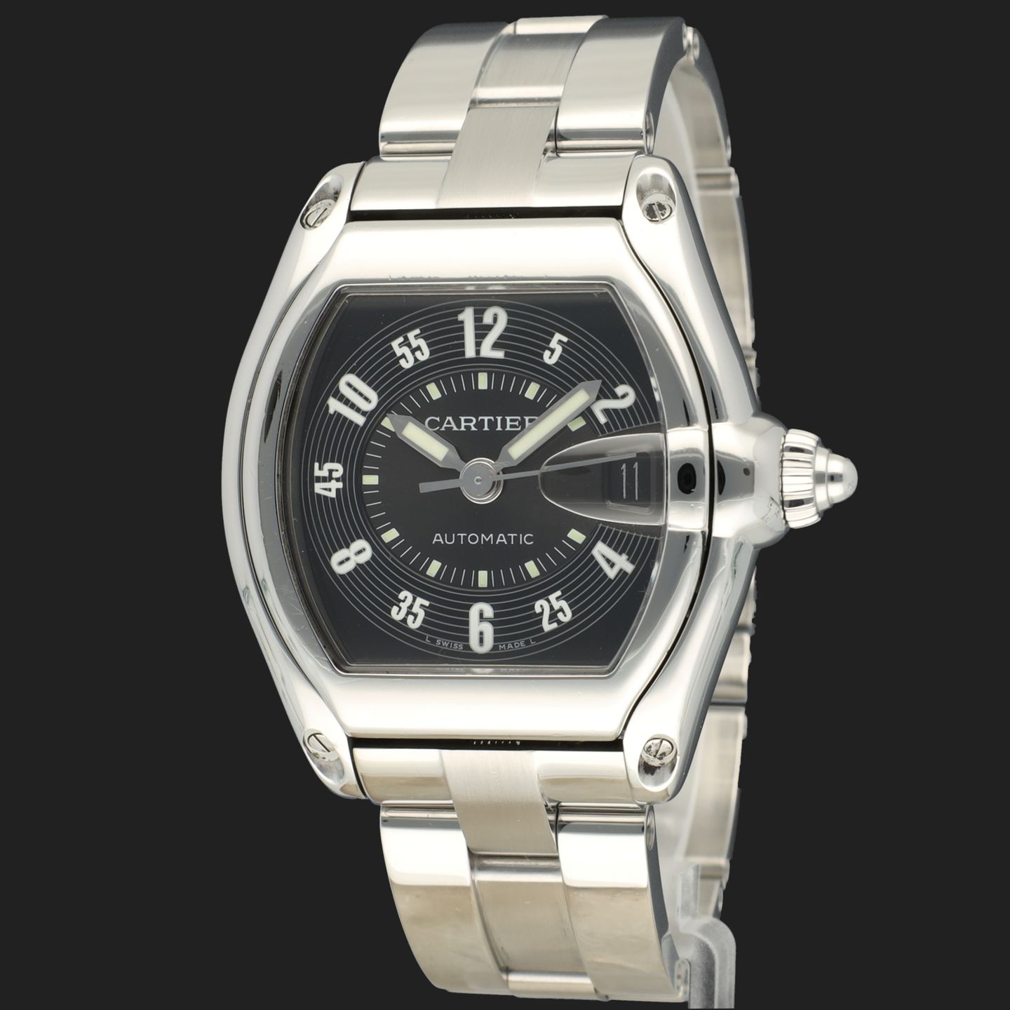 Cartier Roadster 2510 (Onbekend (willekeurig serienummer)) - 37mm Staal (1/7)