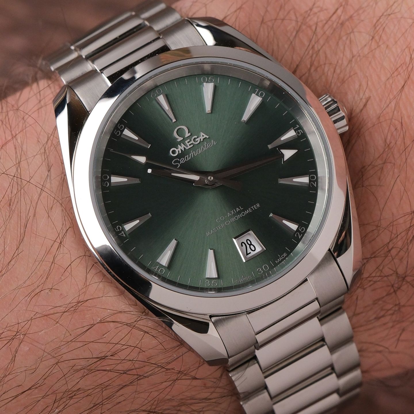 Omega Seamaster Aqua Terra 220.10.38.20.10.002 (2024) - Groen wijzerplaat 38mm Staal (6/8)