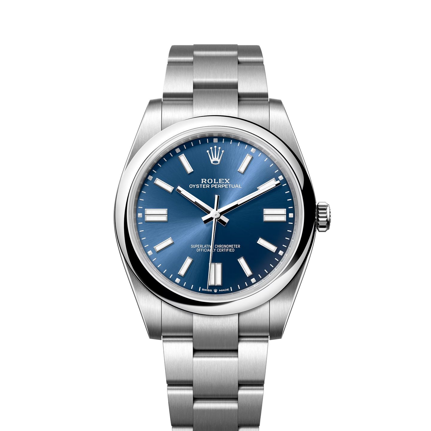 Rolex Oyster Perpetual 41 124300 (2023) - Blue dial 41 mm Steel case (1/8)