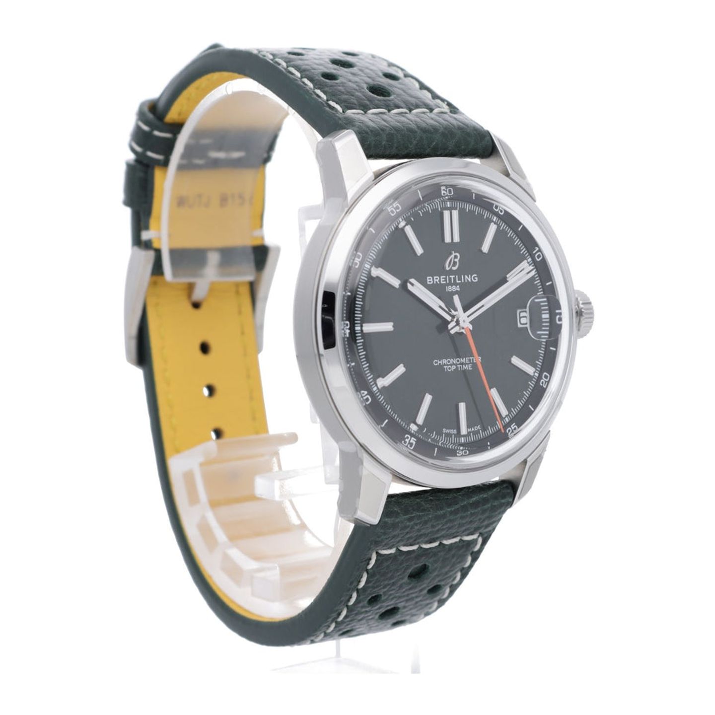 Breitling Top Time AB3113171L1X1 (2025) - Green dial 38 mm Steel case (7/7)