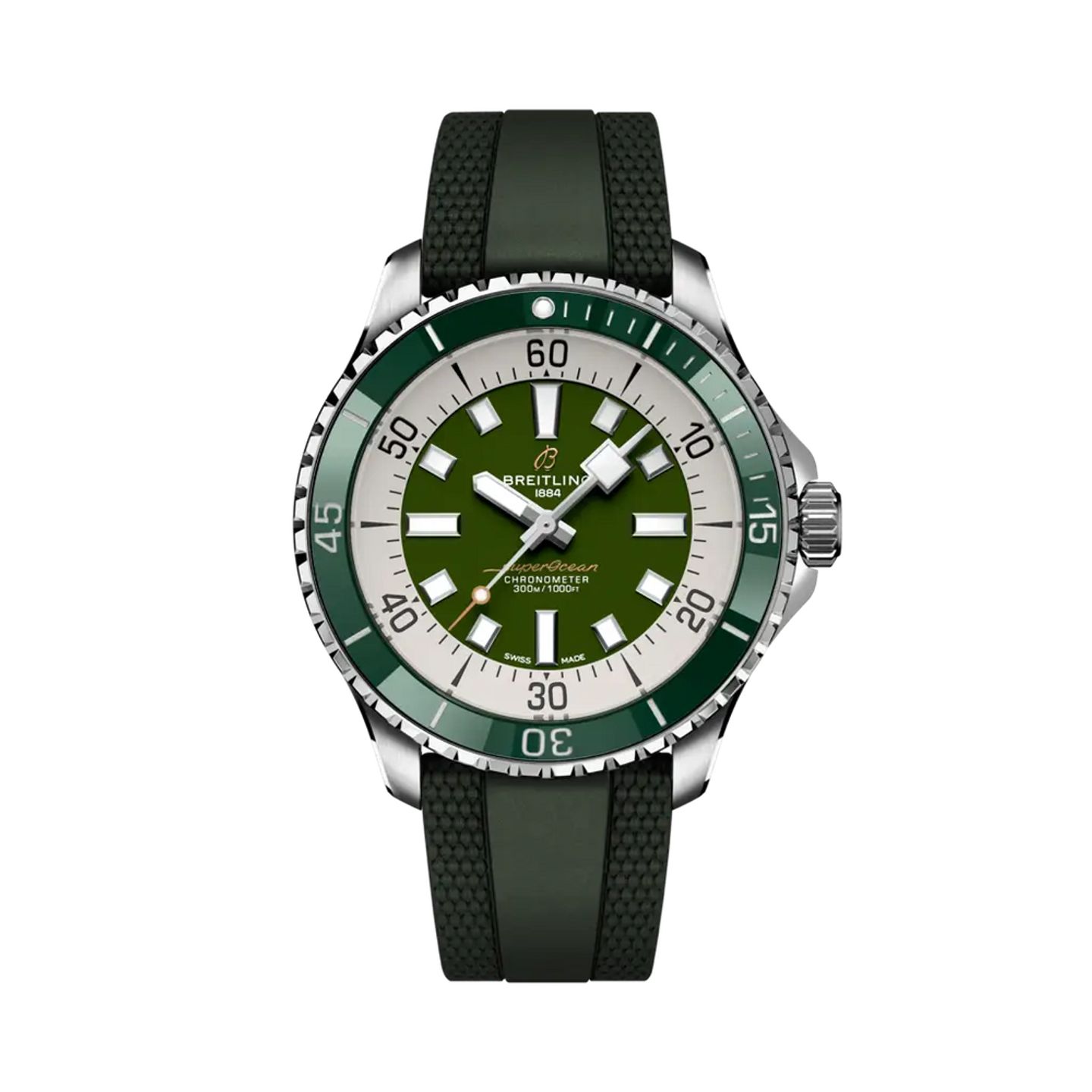 Breitling Superocean 44 A17376A31L1S1 (2025) - Green dial 44 mm Steel case (1/1)