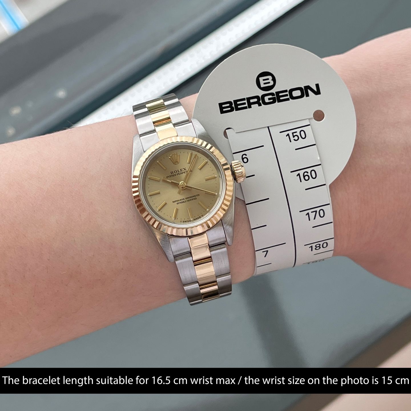 Rolex Oyster Perpetual 67193 (1996) - 26 mm Gold/Steel case (2/8)
