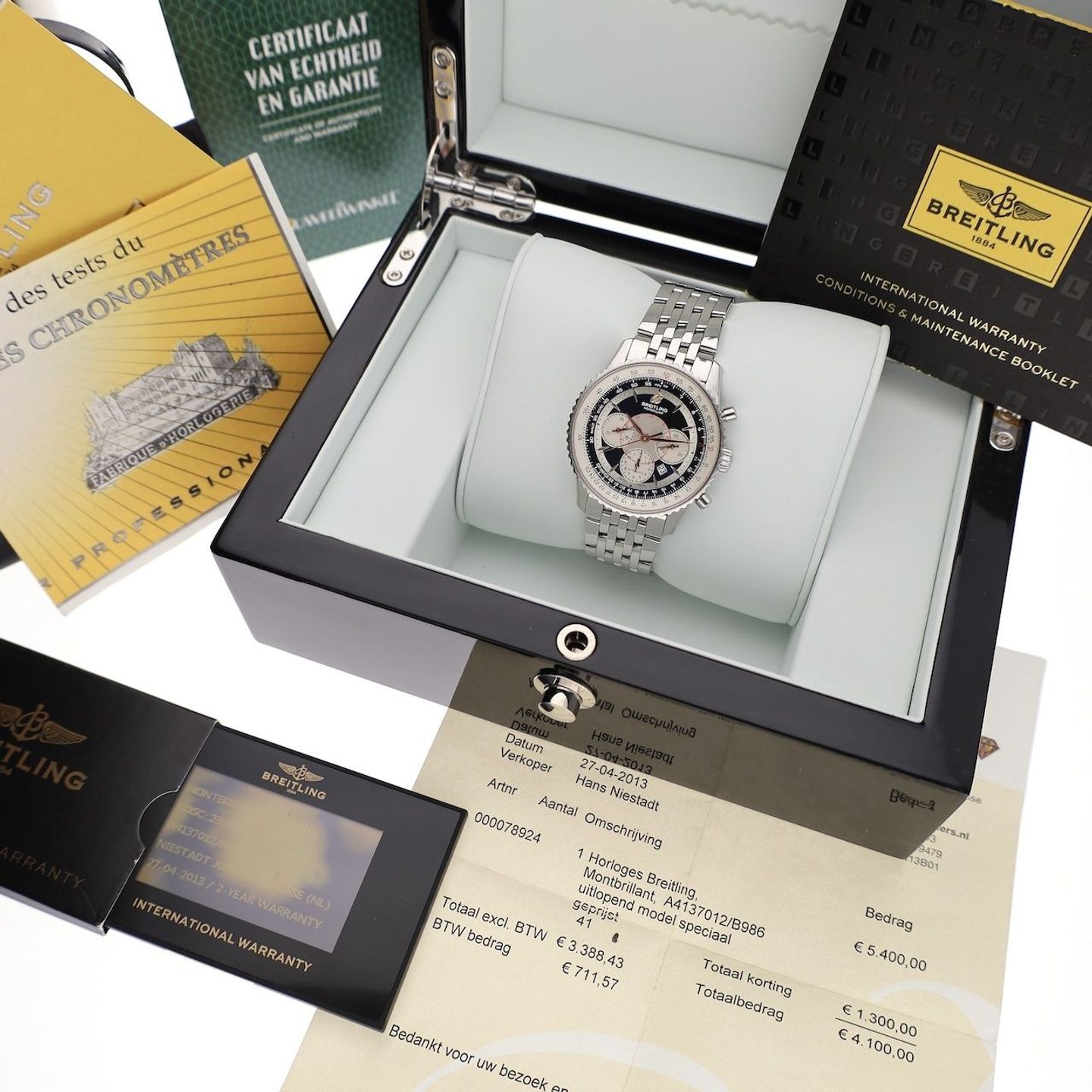 Breitling Montbrillant A41370 (2013) - 38mm Staal (4/8)