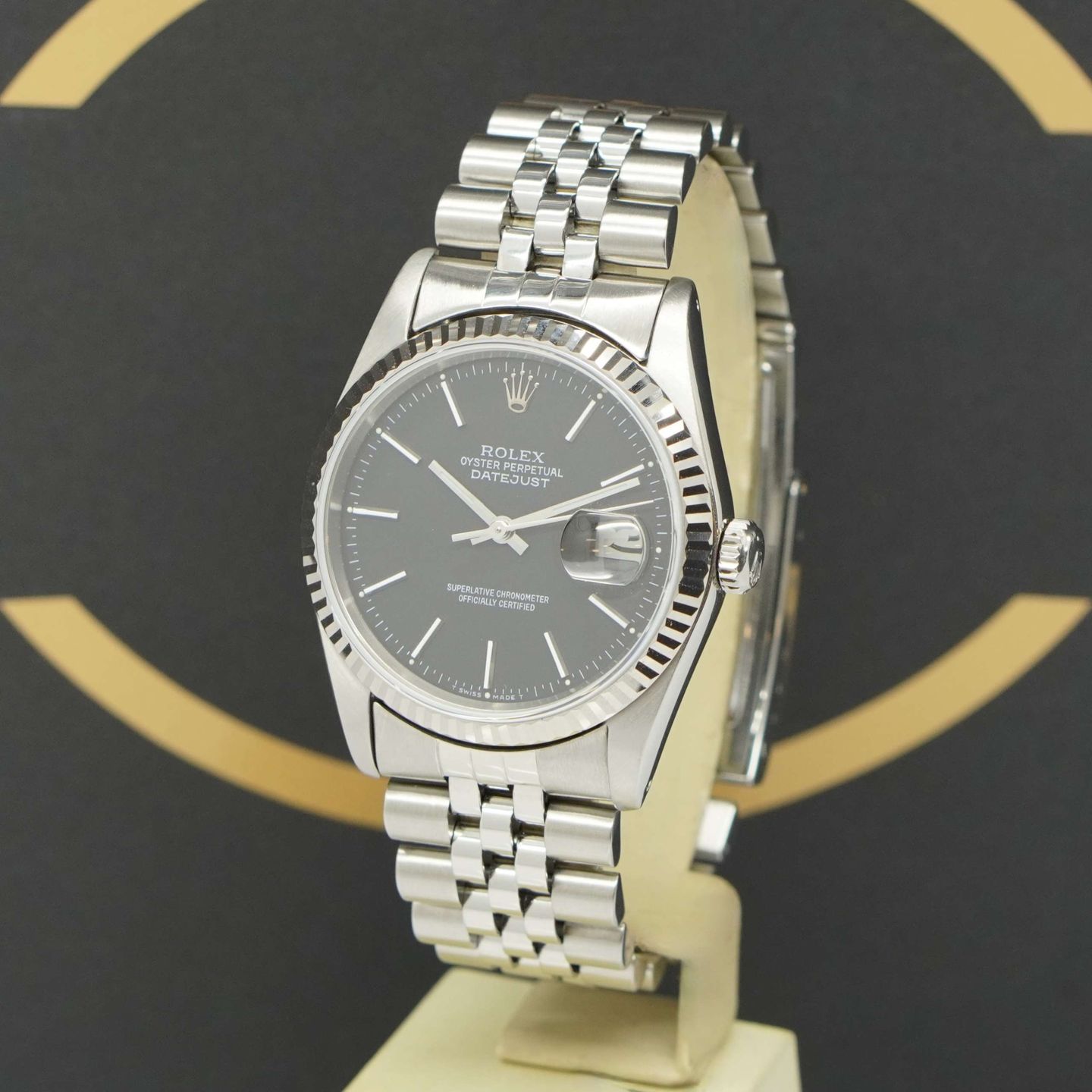 Rolex Datejust 36 16234 (1989) - Zwart wijzerplaat 36mm Staal (2/7)