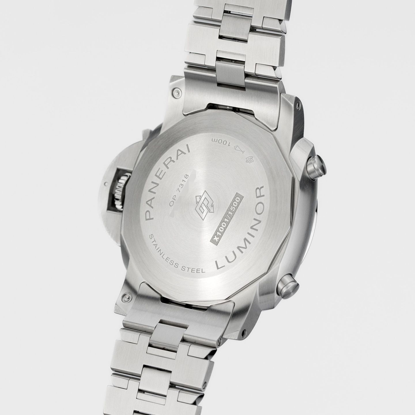 Panerai Luminor Chrono PAM01110 (2022) - Blauw wijzerplaat 44mm Staal (4/7)