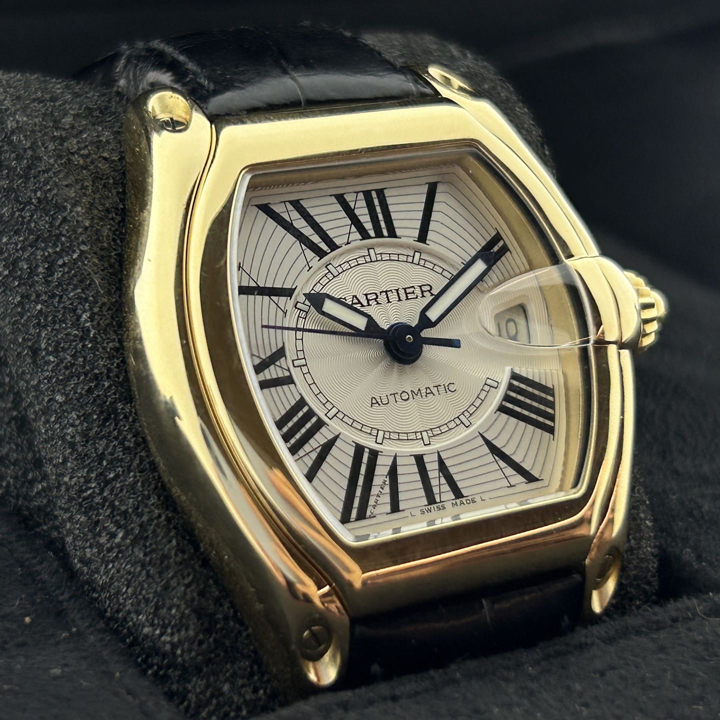 Cartier Roadster W62005V2 (Unknown (random serial)) - 37 mm Yellow Gold case (8/8)