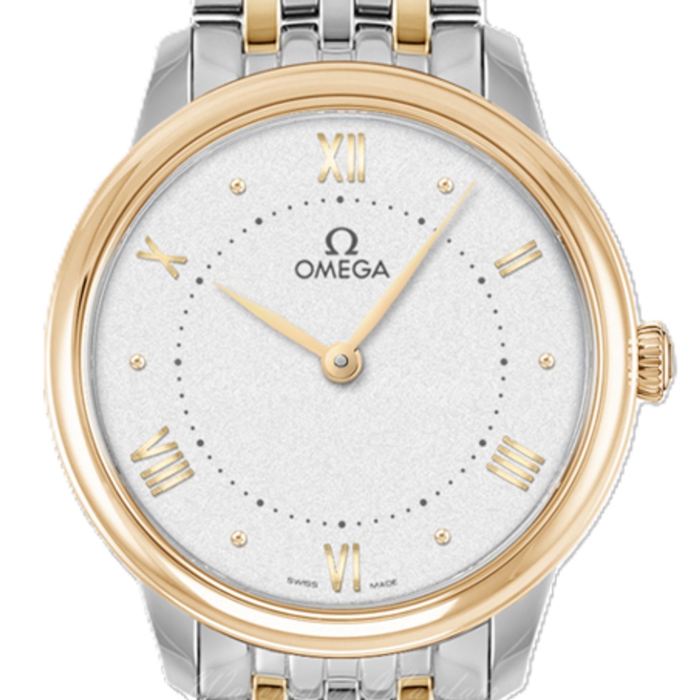 Omega De Ville 434.20.30.60.02.002 (2025) - Wit wijzerplaat 30mm Goud/Staal (1/1)