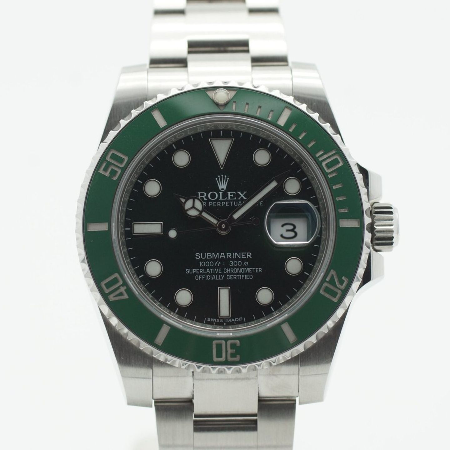 Rolex Submariner Date 116610LN (2016) - Black dial 40 mm Steel case (3/8)