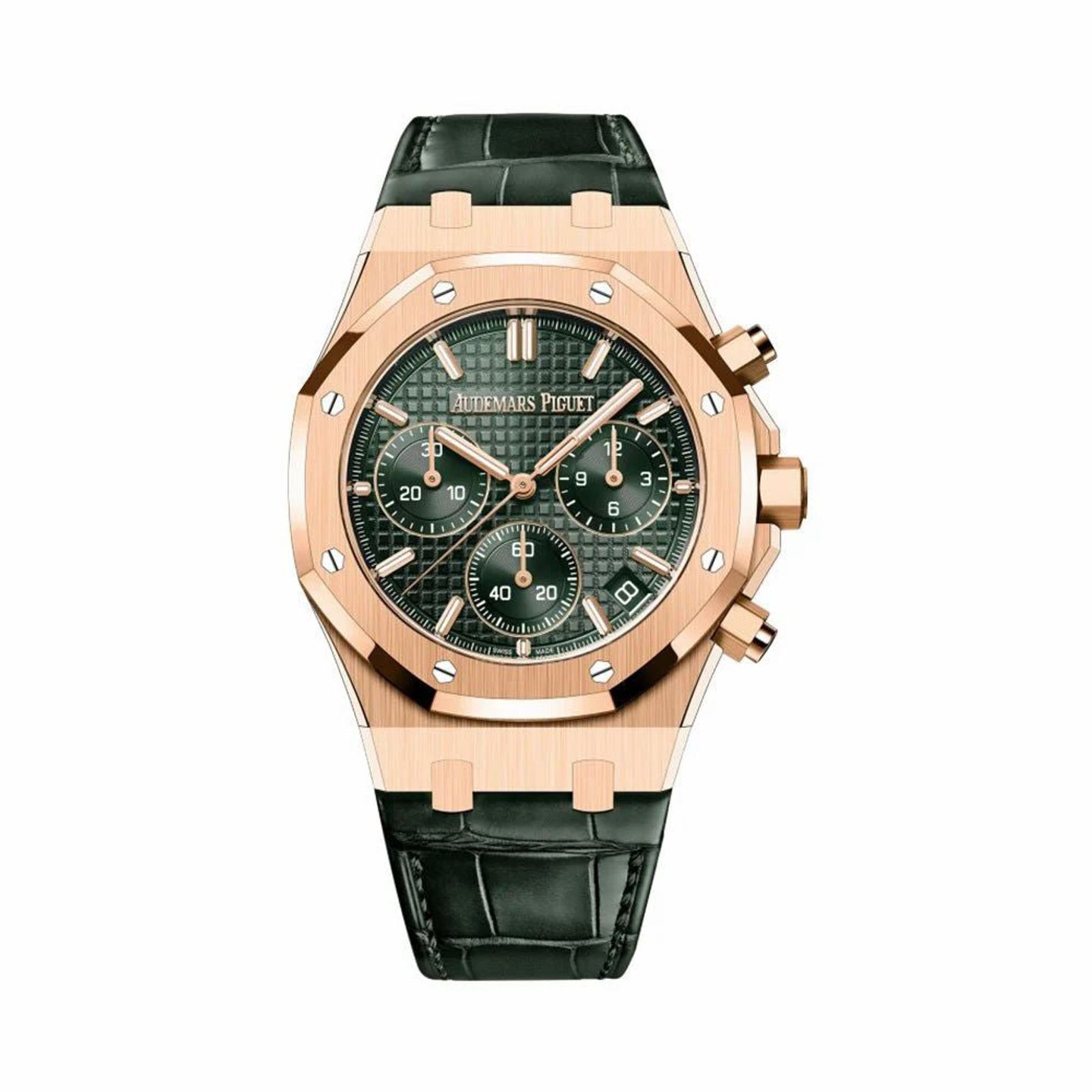 Audemars Piguet Royal Oak Chronograph 26240OR.OO.D404CR.02 (2024) - Green dial 41 mm Rose Gold case (1/1)