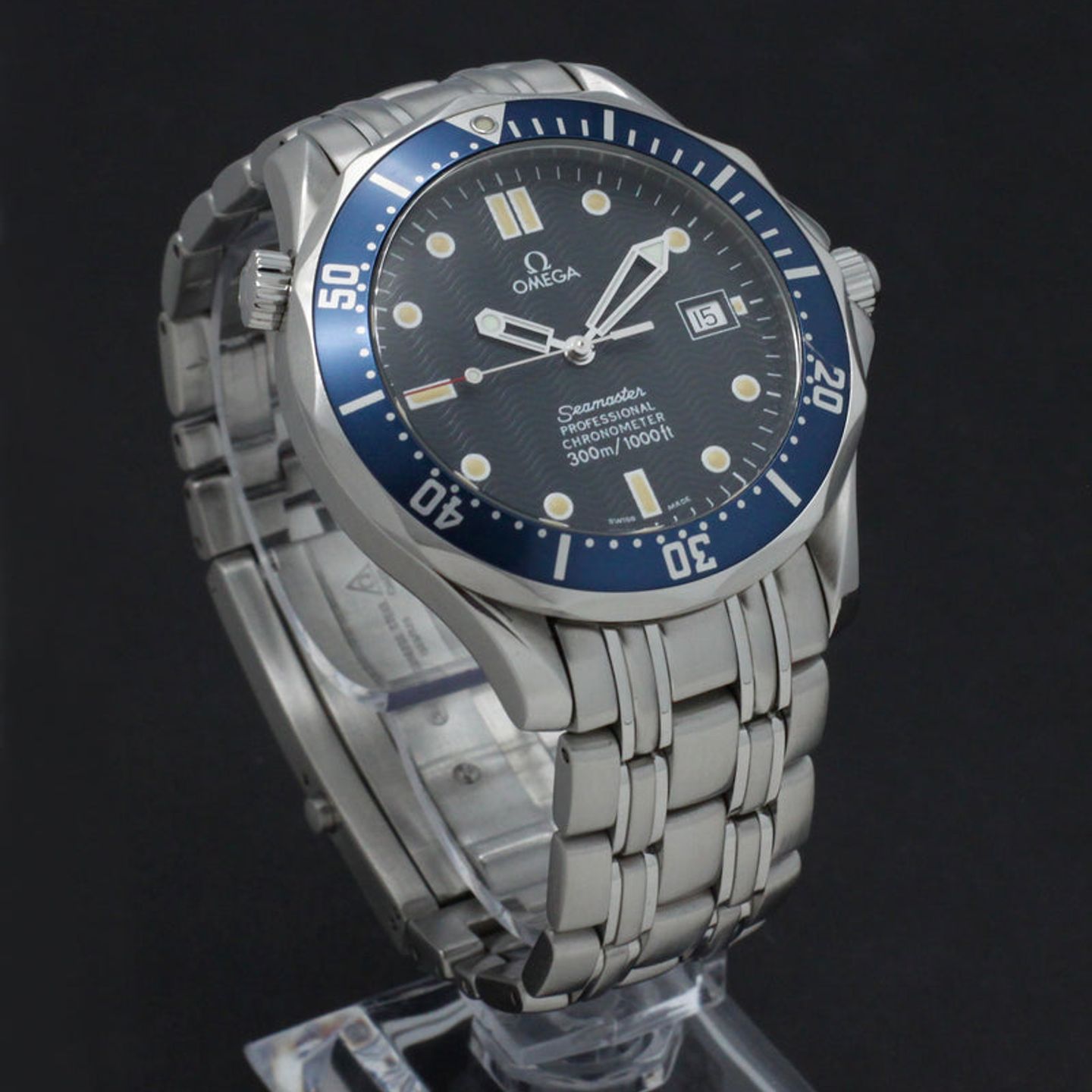 Omega Seamaster Diver 300 M 2531.8 (1999) - Blauw wijzerplaat 41mm Staal (4/7)