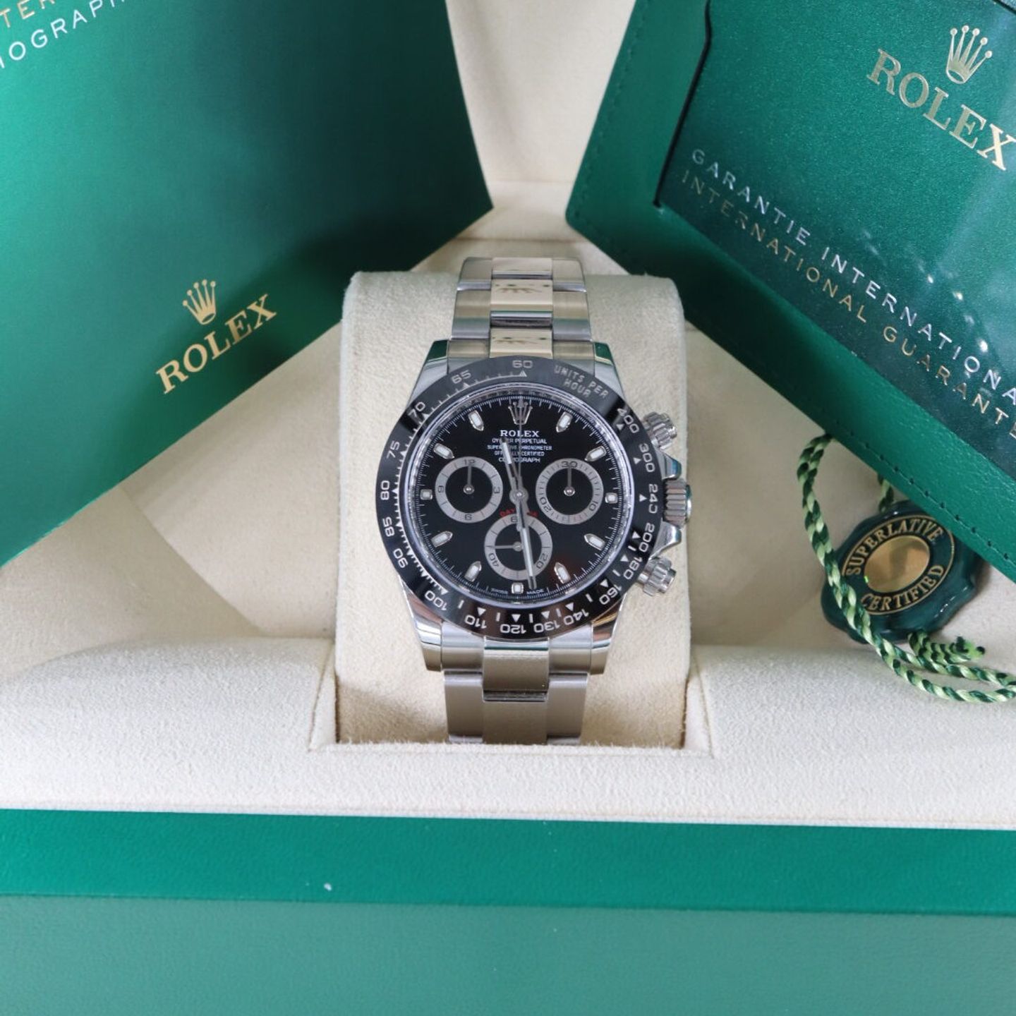 Rolex Daytona 116500LN (2022) - Zwart wijzerplaat 40mm Staal (7/7)