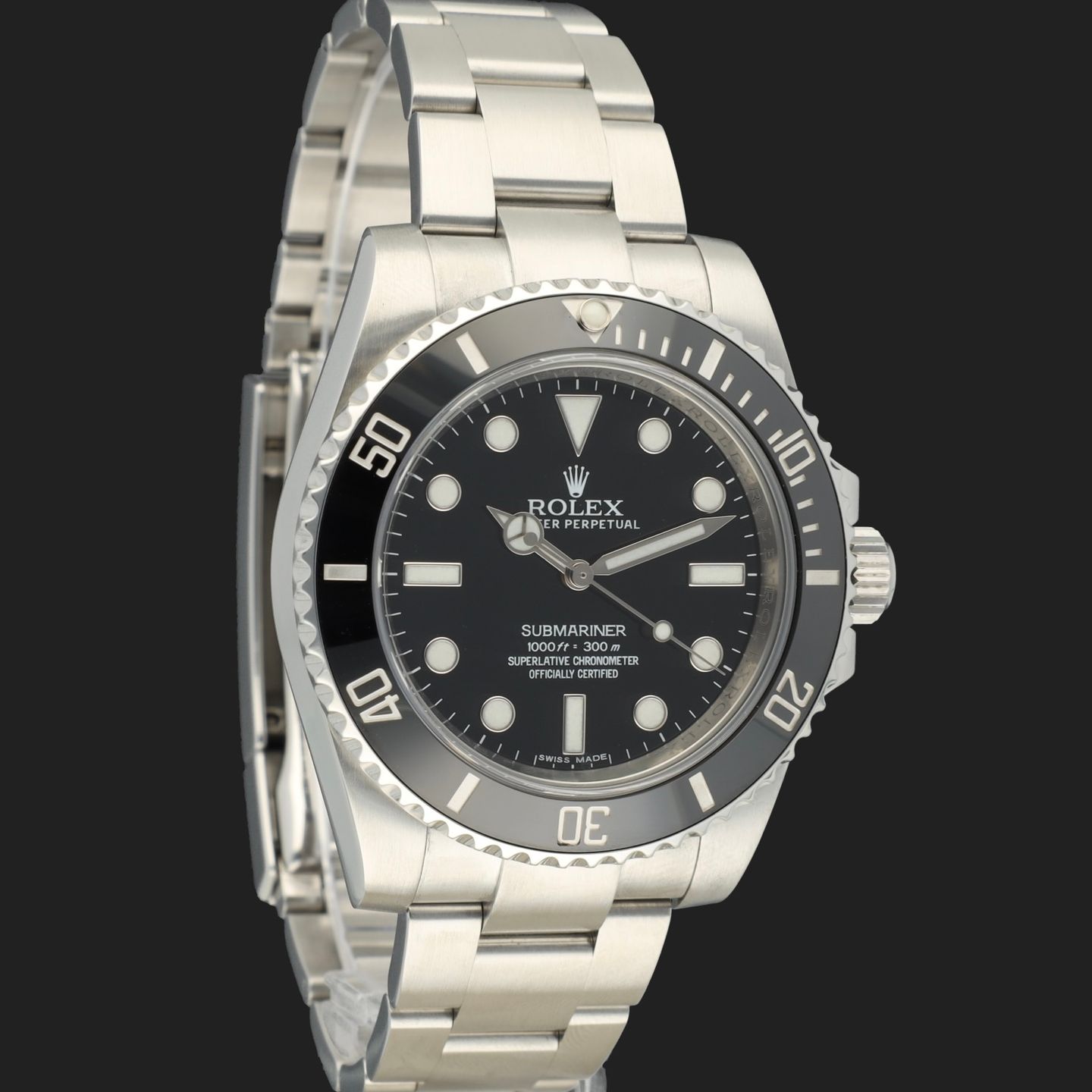 Rolex Submariner No Date 114060 (2014) - Black dial 40 mm Steel case (4/8)