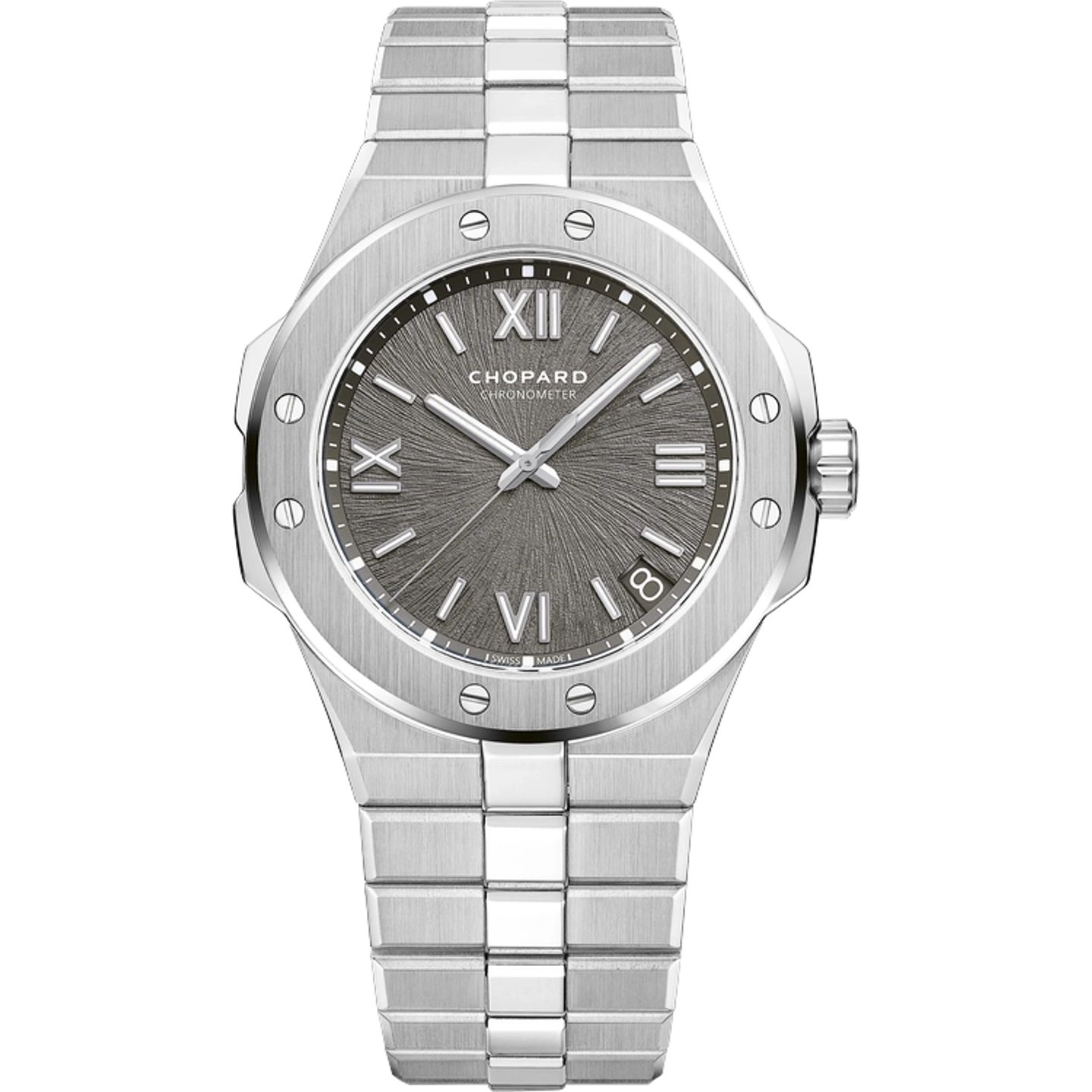 Chopard Alpine Eagle 298600-3002 (2025) - Grijs wijzerplaat 41mm Staal (1/1)