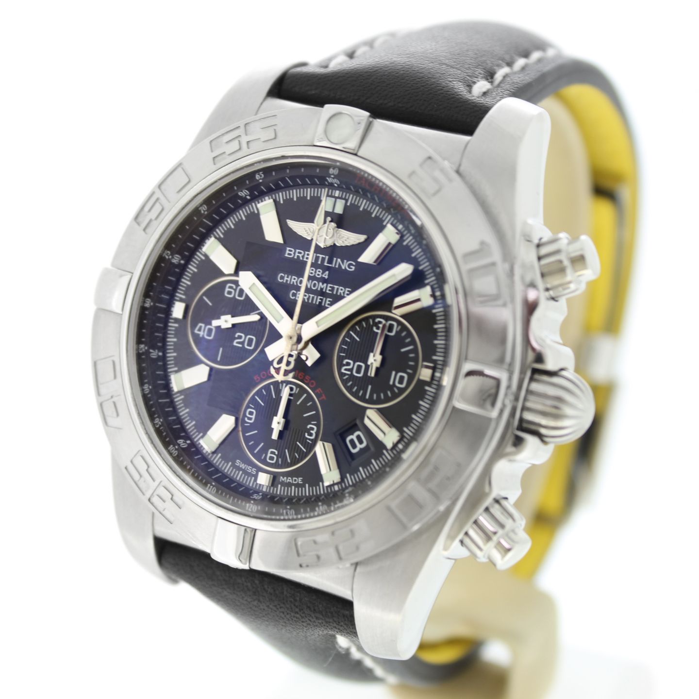 Breitling Chronomat 44 AB0110 (Unknown (random serial)) - Black dial 44 mm Steel case (5/7)