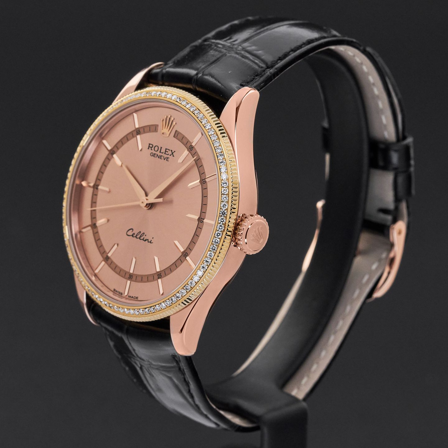 Rolex Cellini Time 50605RBR (2016) - Bruin wijzerplaat 39mm Roségoud (4/8)