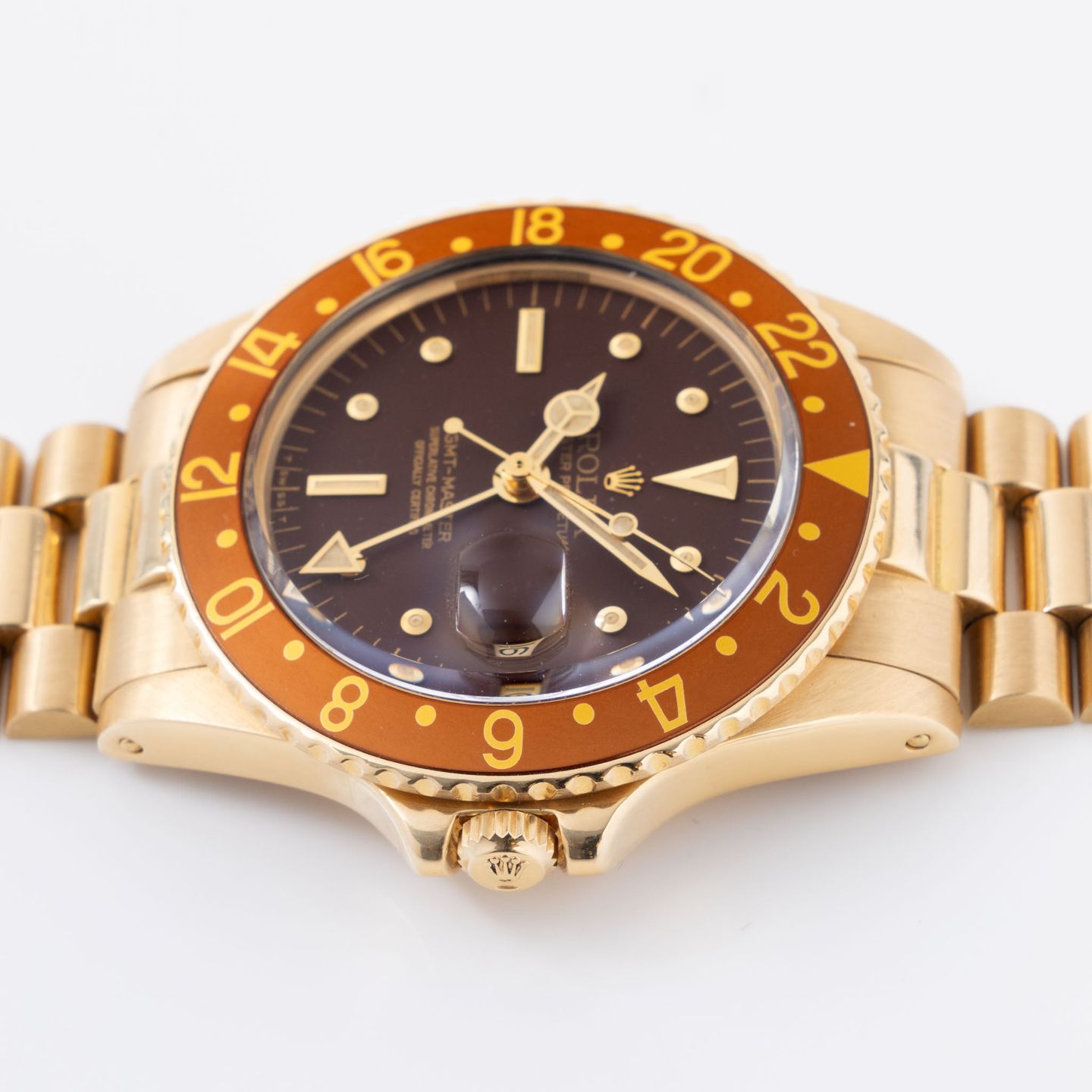 Rolex GMT-Master 1675/8 (1977) - Brown dial Unknown Yellow Gold case (5/8)