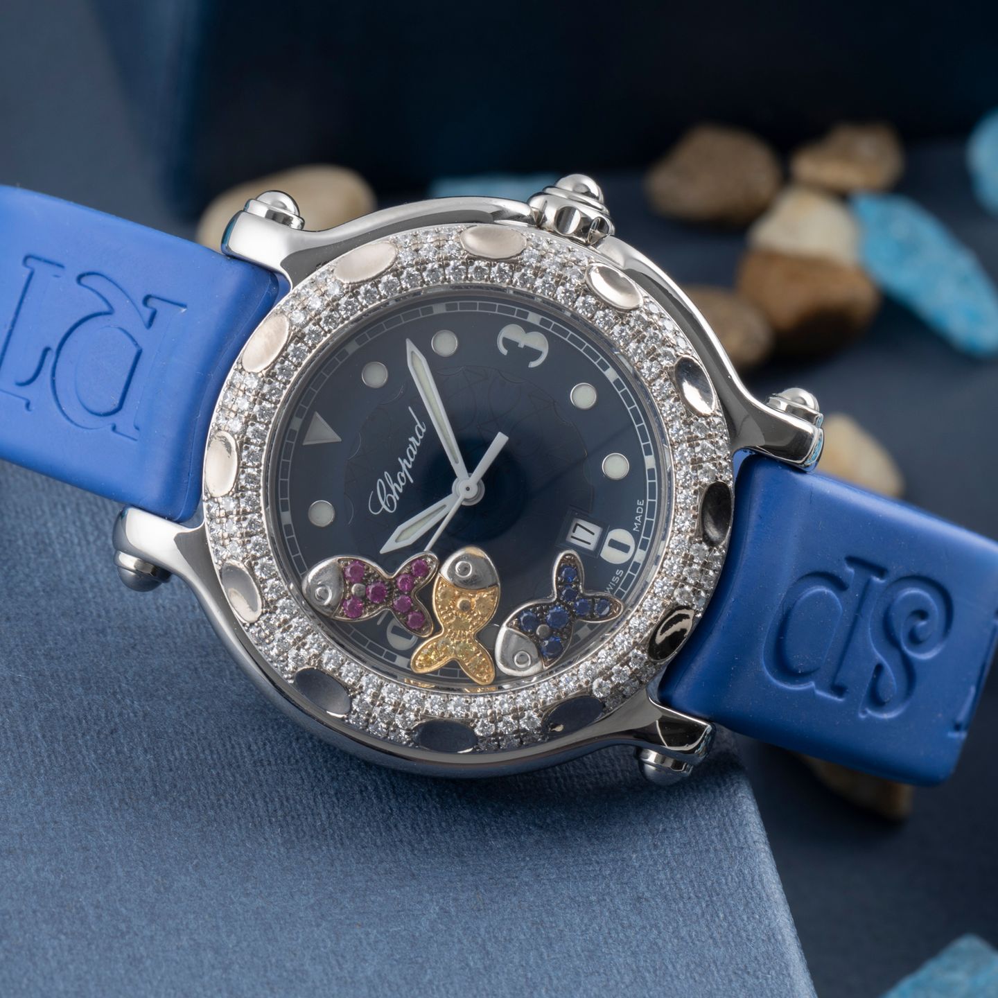 Chopard Happy Sport 27/8922 (2005) - Zwart wijzerplaat 31mm Staal (2/8)