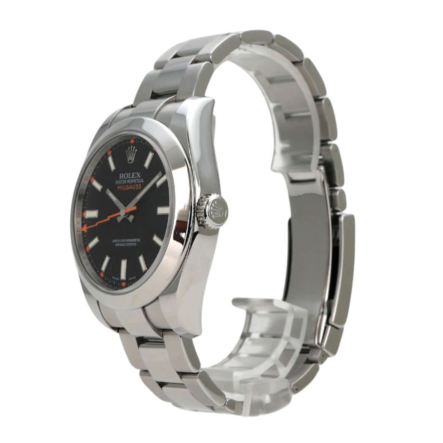 Rolex Milgauss 116400 (2008) - 40mm Staal (3/8)